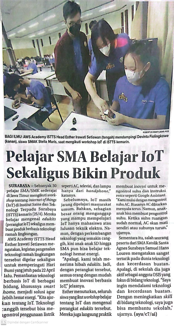 Pelajar SMA Belajar IoT Sekaligus Bikin Produk